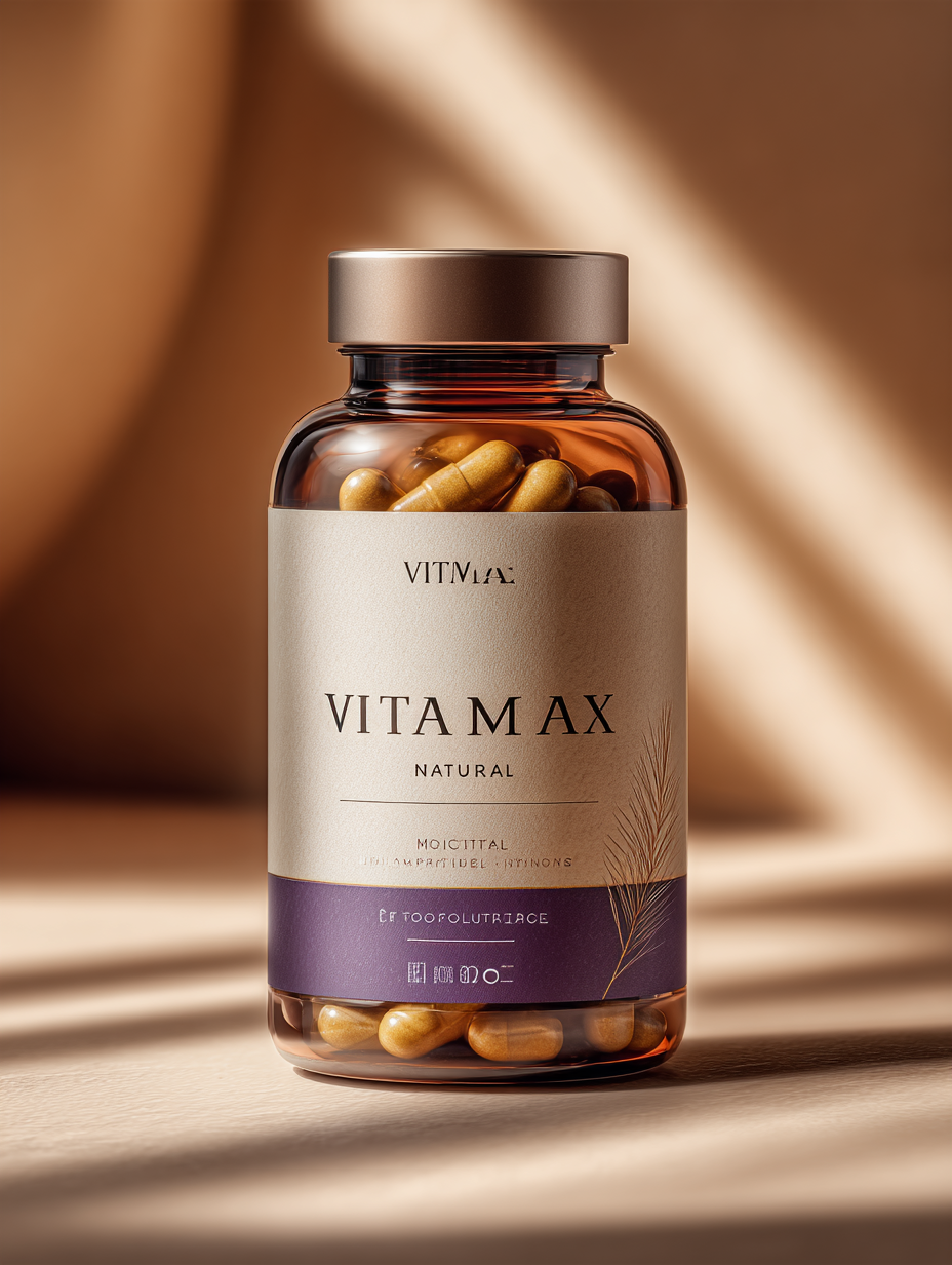 Produsul VitaMax Natural - cutie elegantă cu capsule naturale